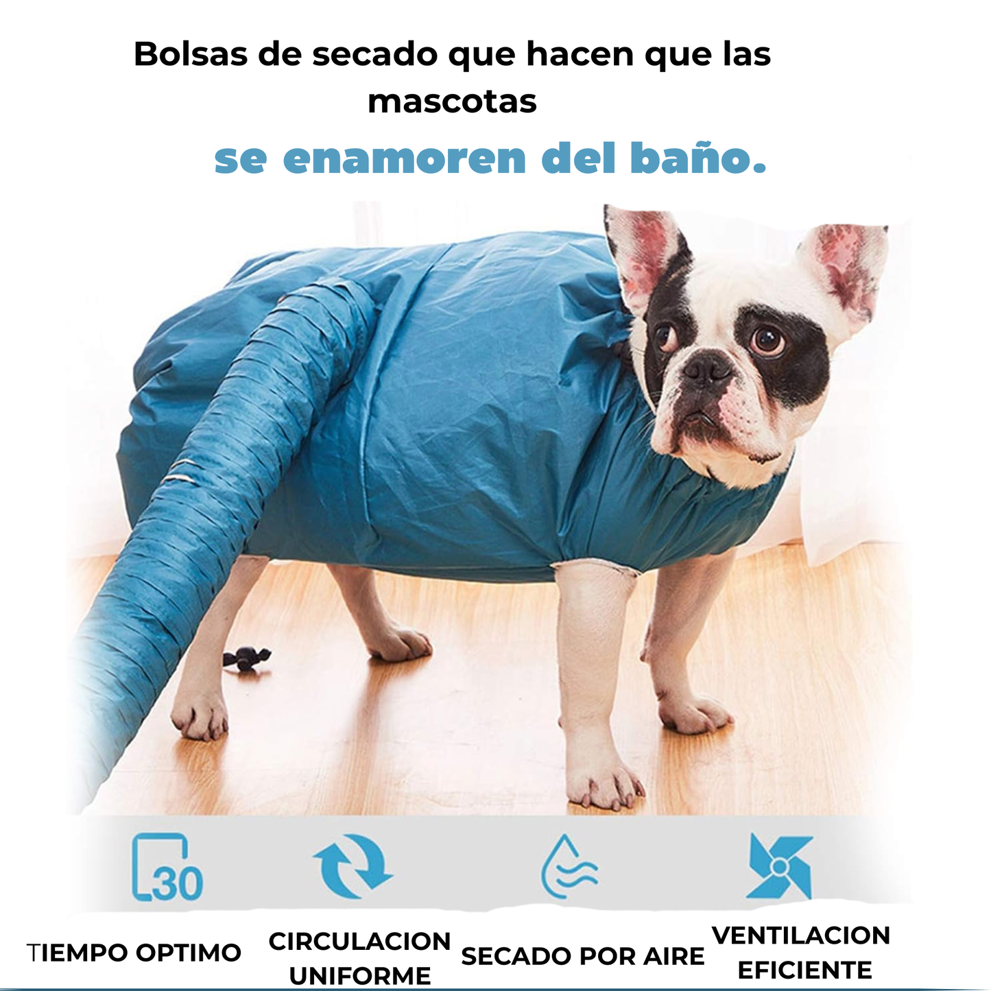 Bolsa de Secado para Mascotas sin Estrés.